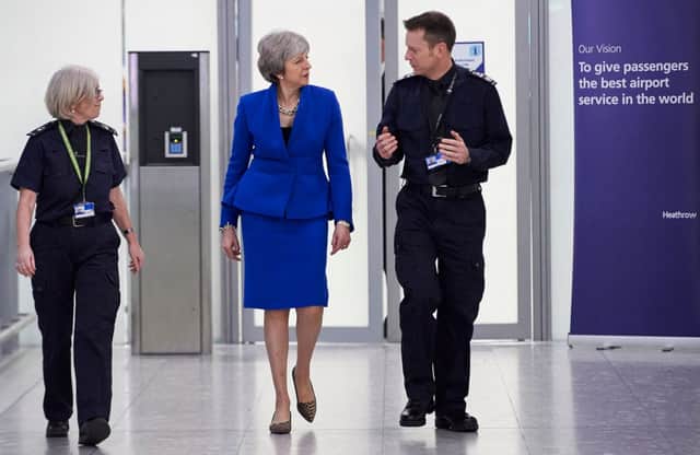 Theresa May wants international travel to return - after receiving £40k worth of gifts from Heathrow Airport (Photo by Niklas Halle'n - WPA Pool/Getty Images)

