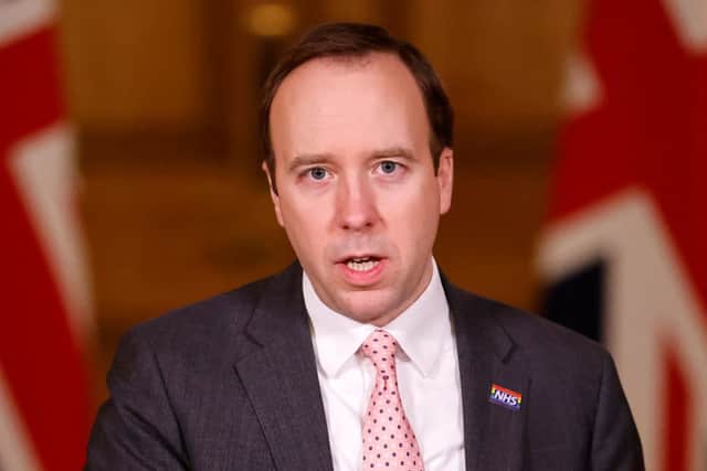 Health Secretary Matt Hancock has said “it is on all of us” to continue to follow the rules (Photo: Tolga Akmen - WPA Pool/Getty Images)
