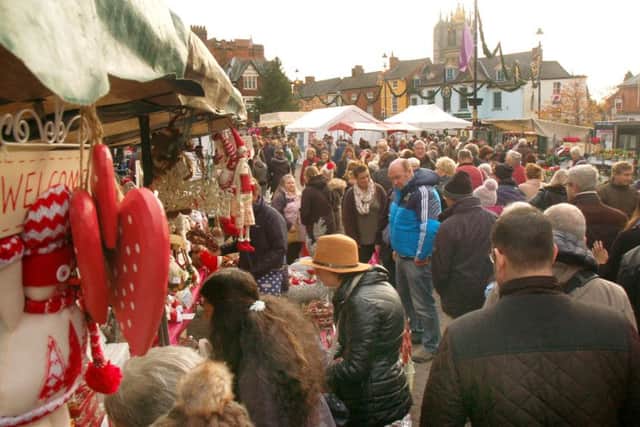Crowds fill the streets for the festive fayre PHOTO: Tim Williams
