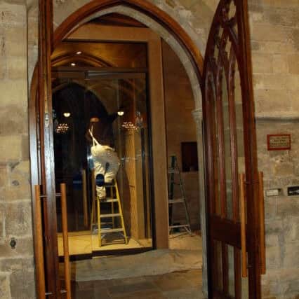 A draught lobby and door installed at St Mary's Church in Melton as part of the Â£1.9 million Re-ordering Project EMN-171127-151009001