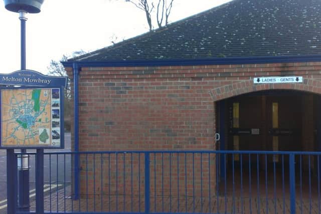 The public toilets at St Mary's Way car park in Melton which will be demolished to make way for a new modern facility EMN-171128-110253001
