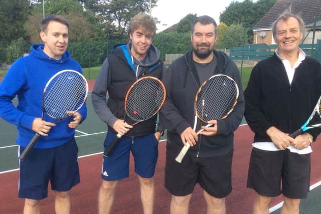 Hamiltons mens second team will play another season in Group Seven next winter. Pictured are - Dough Hacking, Andy Stevens, Nigel Crymble and Will Harrison EMN-170512-180400002
