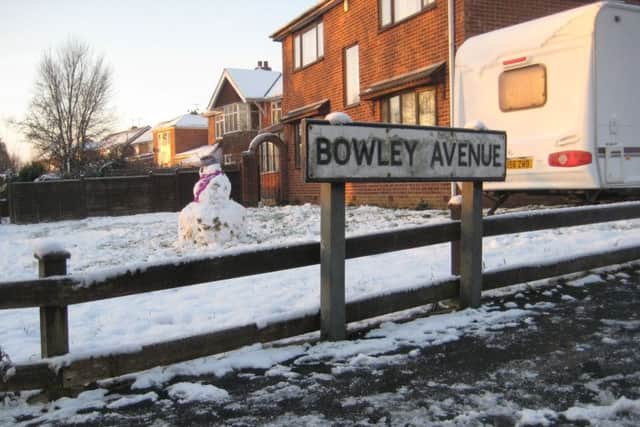Reader Paul Brydson took a photo of this snowman on the corner of Bowley Avenue and Thorpe Road in Melton - it was built by enterprising builders EMN-171212-131416001