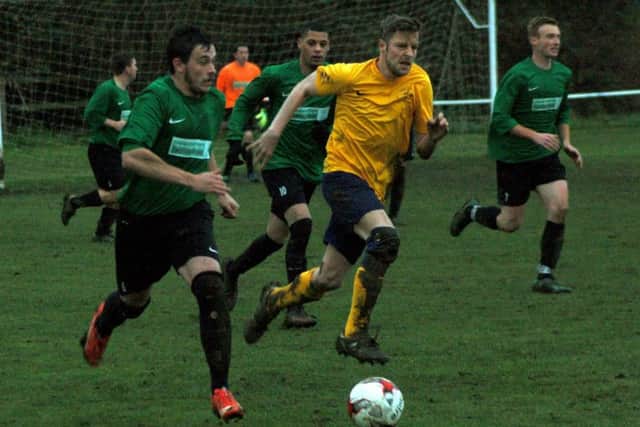 Clawson Kings on the attack once more against East Leake. The Melton-based side have found the net 28 times in eight league matches this season EMN-171219-090550002