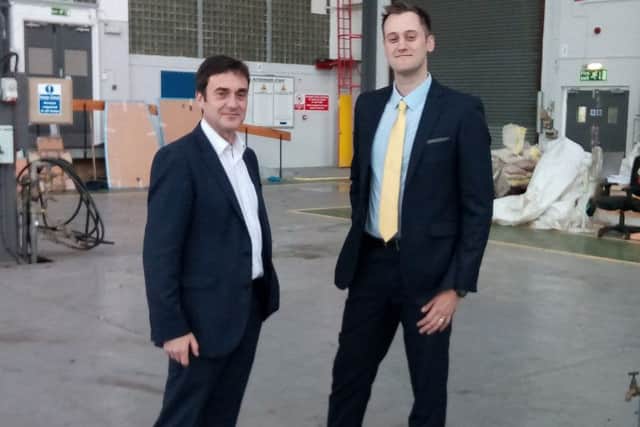 Nigel Brown, managing director of Pera, with Richard Bambrook, of Axiscades.