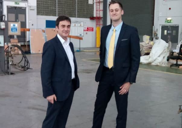 Nigel Brown, managing director of Pera, with Richard Bambrook, of Axiscades.