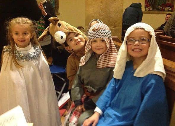 Children from Reception and Year 1 at Scalford Primary School performed their nativity at the village's St Egelwins Church PHOTO: Supplied
