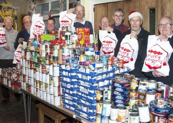 The donated food items ready to be packaged and sent out to people PHOTO: Supplied