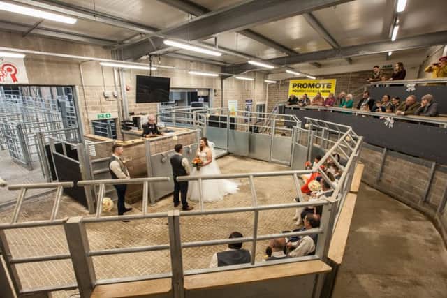 The wedding of Adam and Abi Nadolski at Melton Cattle Market
PHOTO Chris Senior of Senior Photography EMN-171221-104606001
