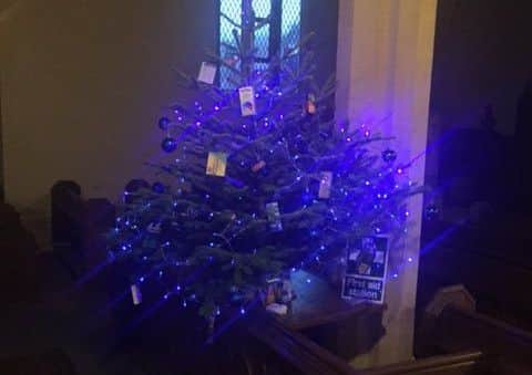The Christmas tree decorated by Vale First Responders PHOTO: Supplied