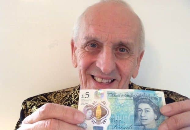 World-renowned micro-engraver Graham Short who etched Jane Austen portraits on a limited edition fiver which could be worth up to £50,000 to a lucky Melton shopper after being spent secretly at Ye Olde Pork Pie Shoppe in December 2016. EMN-171221-163552001