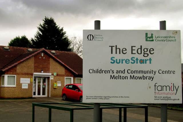 The Edge in Melton, venue for one of the children's centres which could be closed by the county council to streamline family support services EMN-180301-124236001