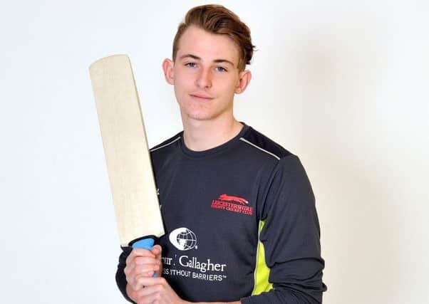 Will Fazakerley joined Leicestershire CCC's academy after graduating through the age group system at Sussex EMN-181001-102520002
