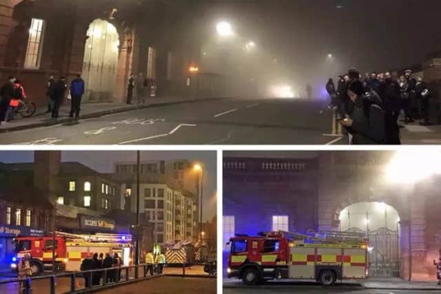 The scene at Nottingham Station this morning