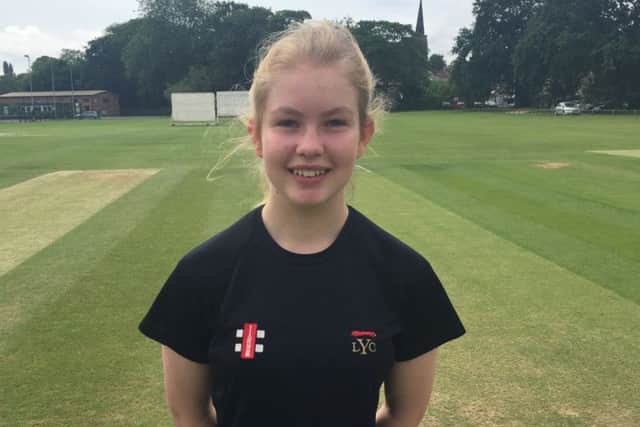 Promising young cricketer Olivia Gilbertson made her debut as county captain last weekend EMN-180116-114531002