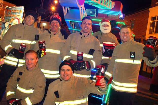 Melton firefighters with Trumpton PHOTO: Tim Williams
