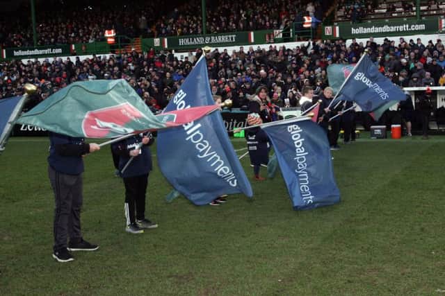 Melton RFC juniors fly the flag for the club at Welford Road EMN-180118-130147002
