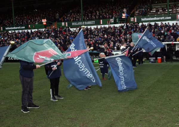 Melton RFC juniors fly the flag for the club at Welford Road EMN-180118-130147002