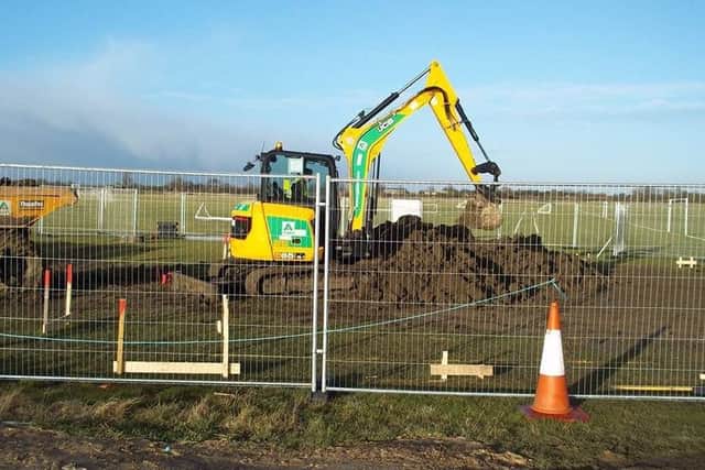 Work got under way last week to build Bottesford FC's new clubhouse EMN-180118-145239002
