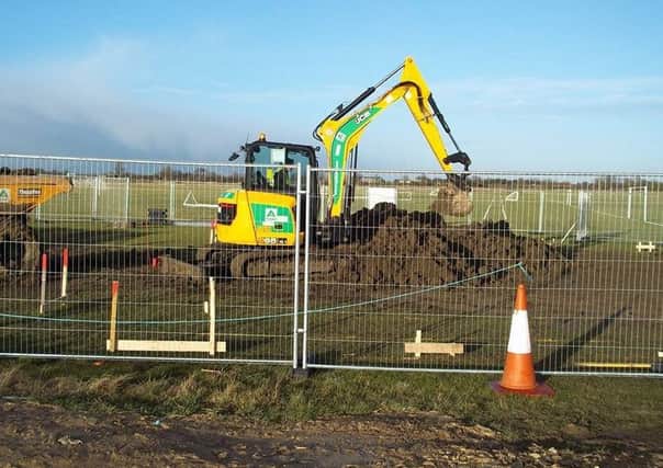 Work got under way last week to build Bottesford FC's new clubhouse EMN-180118-145239002