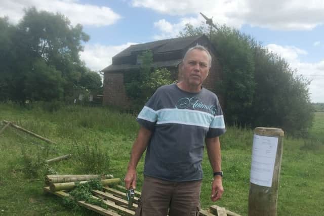 Alain Bonamy at The Old Pump House at Asfordby which he wants to convert into a family home and smallholding EMN-180124-125526001