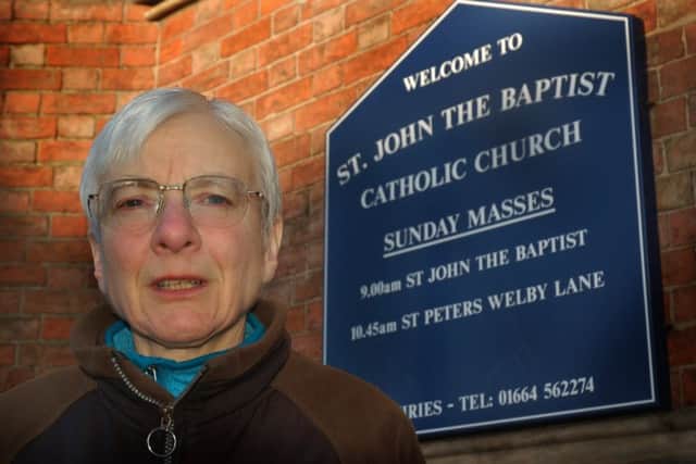 Frances Levett who has joined forces with other worshippers in a campaign to save St John the Baptist Roman Catholic Church in Melton from closure EMN-180122-130402001