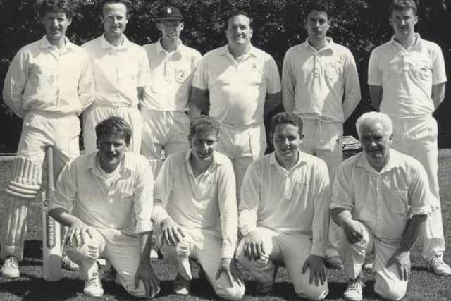 Barry (front row, right) with the 1992 Melton Town side EMN-180123-191213002