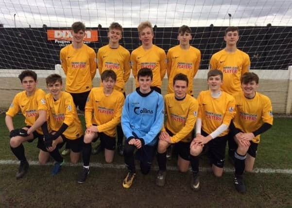 Priory Belvoir Year 11s line up before their national cup quarter-final EMN-180131-111255002