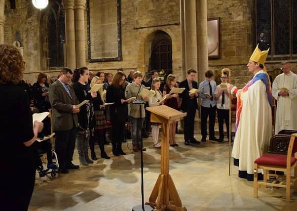 Bishop Martyn addresses the confirmation candidates PHOTO: Supplied