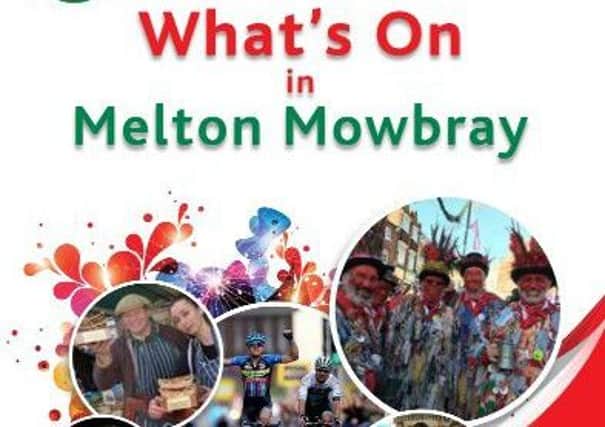 The front cover of the Whats On in Melton Mowbray Events Calendar PHOTO: Supplied