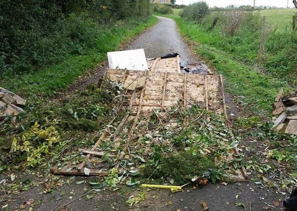 Fly-tipping blocking Welby Lane in Melton EMN-180123-123936001