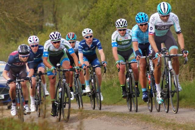 Riders tackle the notorious special sector Somerberg last April EMN-180130-172625002