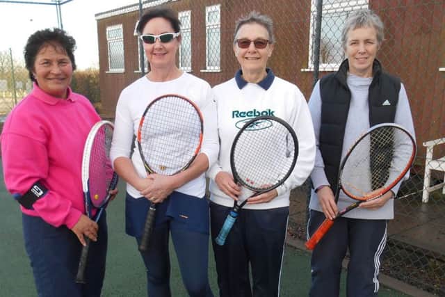 The ladies first team of Sue Corfield, Margaret Roskell, Sue Harrison and Polly Dolby gained a hard-earned draw with Hinckley EMN-180602-183541002