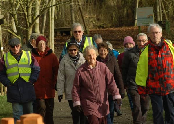 The seniors walking group set off on one of their regular Thursday walks at Melton Country Park PHOTO: Tim Williams