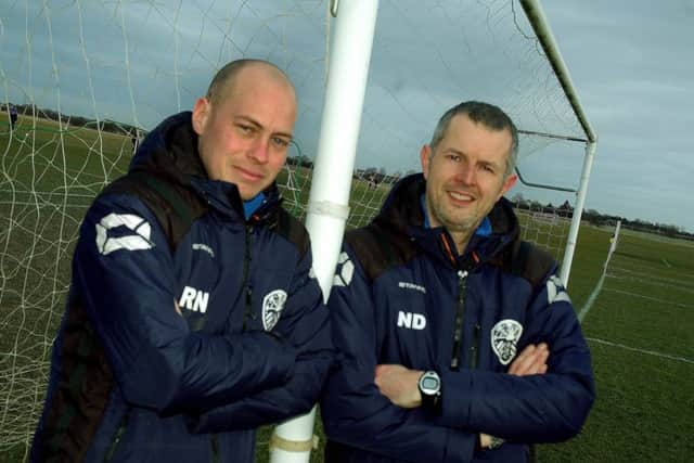 Bottesford FC junior team coaches, Richard Newton and Nick Dobney EMN-180219-120030001