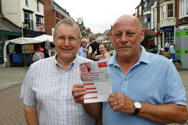 John Bailey (left) and Bob White, who have started up a support group for fellow prostate cancer sufferers in Melton