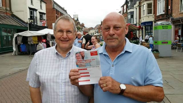 John Bailey (left) and Bob White, who have started up a support group for fellow prostate cancer sufferers in Melton