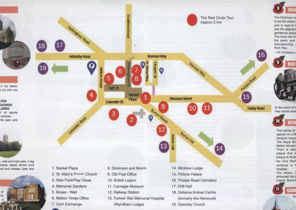 The Melton Mowbray First World War Centenary Trail, featuring buildings which were important to residents and service personnel during the conflict EMN-180219-171543001