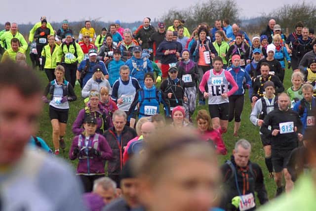 Belvoir Challenge 2017 - through muddy fields on the way to Plungar EMN-180220-171837001