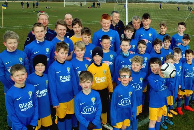 Young footballers at Bottesford FC, which has applied to the 2018 Make It Happen fund for a grant to pay for new goal posts EMN-180219-120041001