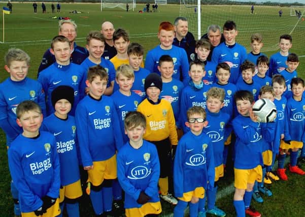 Young footballers at Bottesford FC, which has applied to the 2018 Make It Happen fund for a grant to pay for new goal posts EMN-180219-120041001