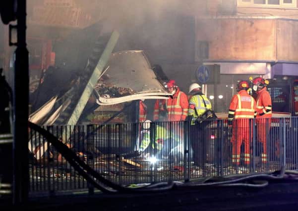 The scene of the tragedy in Leicester. Photo:  Aaron Chown/PA Wire POLICE_Explosion_222345.JPG