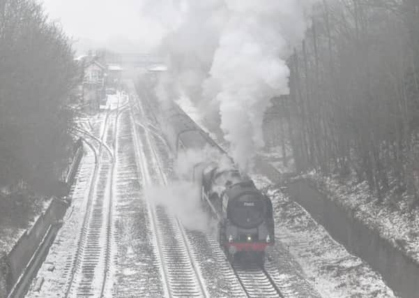The Oliver Cromwell steam train leaves Melton railway station
PHOTO: Jonathan McGrady/JM News EMN-180503-123310001