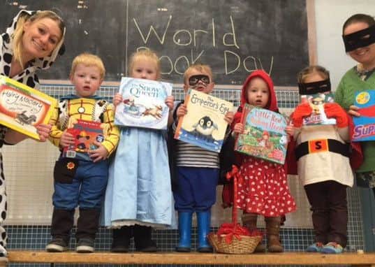 Children from Harby Pre-school celebrated World Book Day by taking their favourite books and dressing as one of the characters PHOTO: Supplied