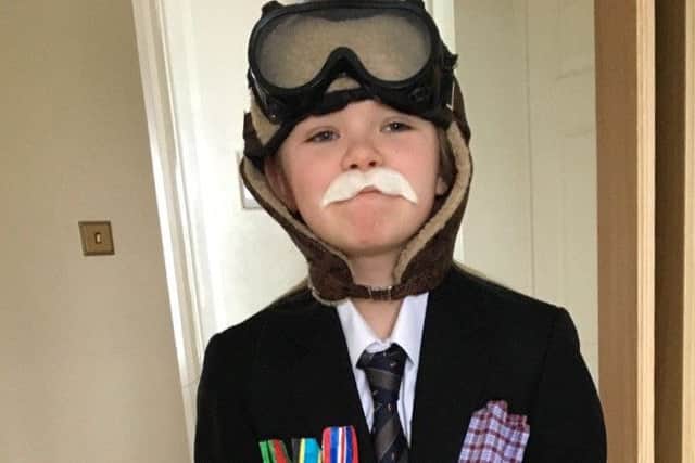 Lucy Woodcock (11), of Brownlow Primary School, dressed as 'Grandpas Great Escape.' A book character by David Walliams PHOTO: Supplied