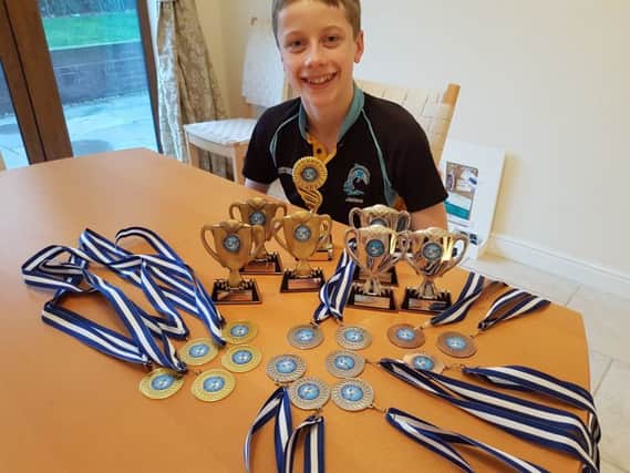 James chalked up an impressive stash of medals and trophies at the 2017 county championships EMN-180703-120649002