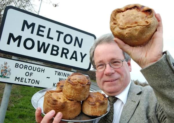 Matthew O'Callaghan with some of Melton's famous pork pies EMN-180703-164055001