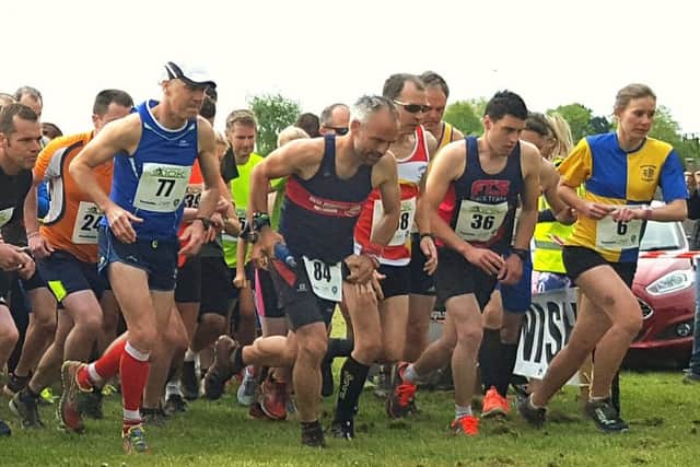 Start of the Long Clawson 10k. EMN-180803-160746002