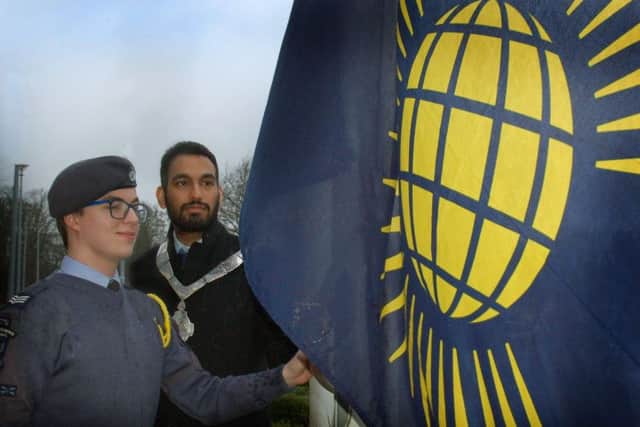 Melton flies the flag at a short ceremony to mark Commonwealth Day EMN-180313-162043001