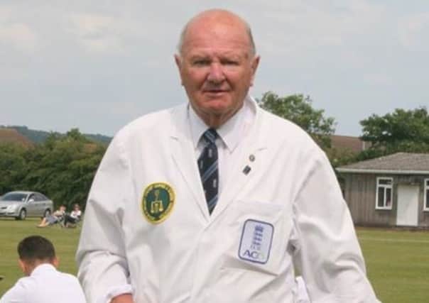 Vic was still umpiring last season aged 86. Picture courtesy of Belvoir CC EMN-180321-133817002